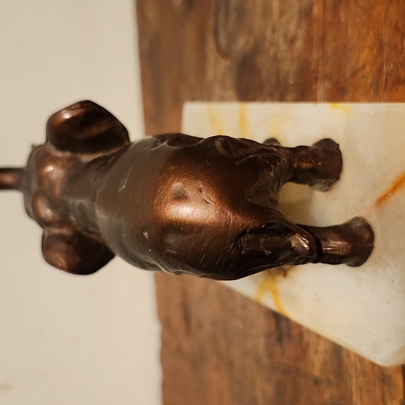 Bronze Elephant Bookends on Marble base - Picture 10 of 16